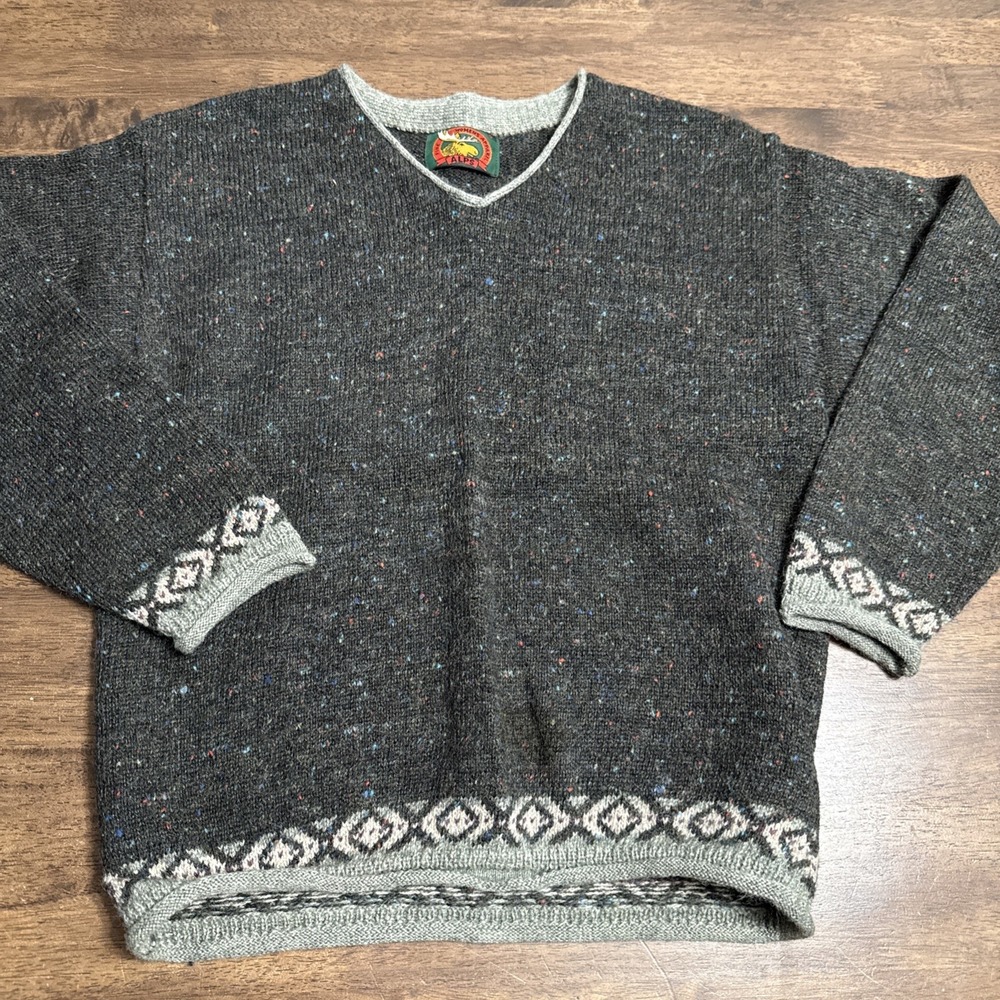 VTG ALPS Fine Womens Apparel Wool Sweater Outdoors Gorpcore Cabin Core Grandpa S